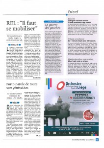 Un article de Bruno Boutsen dans La Libre du 30/01/13