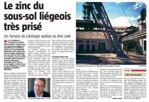 Un article de Gaspard Grosjean à lire dans La Meuse du 16/05/2013